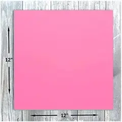 Hamilco Colored Scrapbook Cardstock Paper 12x12 Card Stock Paper 65 lb Cover 25 Pack (Taffy Pink)