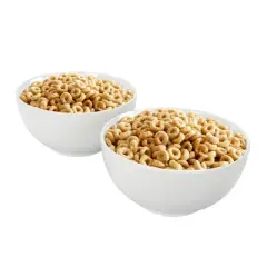 Gibson Home 2 Piece 7 Inch Ceramic All-Purpose Round Bowl Set in White