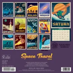 Willow Creek Press 2024 Wall Calendar 12"x12" Space Travel