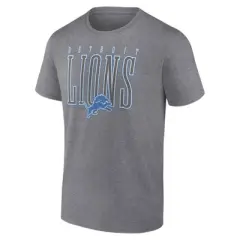 NFL Detroit Lions Men's Tallest Player Heather Short Sleeve Bi-Blend T-Shirt