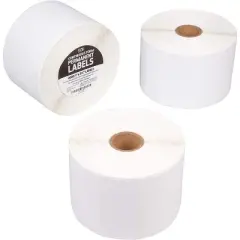 SCS Labels Thermal Label Printer Roll - 6000 (1" X 2 5/8") Permanent Shipping Labels (3 Rolls of 2000) - Compatible with Various Printers