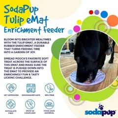 Tulip Design eMat Enrichment Lick Mat With Suction Cups