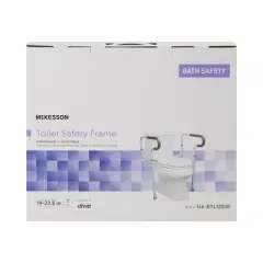 McKesson Toilet Safety Rail Aluminum Gray