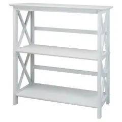 33.5" Montego 3 Tier Bookcase - Flora Home