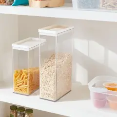 5.8qt Plastic Food Storage Canister - Brightroom&trade;: Large  Pantry Container, Hand Wash, Clear, 13.5" Height