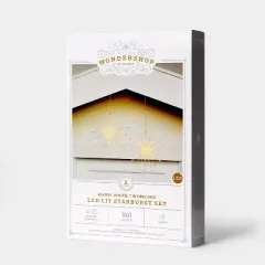 2pk Christmas LED Starburst Novelty Sculpture with 140 Warm White Twinkle Lights - Wondershop&trade;