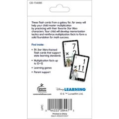 Disney Learning Star Wars Multiplication 0-12 Flash Cards, Grade 3-5