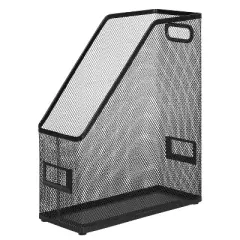 Mesh Magazine File Black - Brightroom&trade;: Steel File Organizer & Holder, 12" H, No Assembly Required