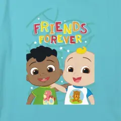 Girl's Cocomelon Friends Forever JJ and Cody Crop Top T-Shirt