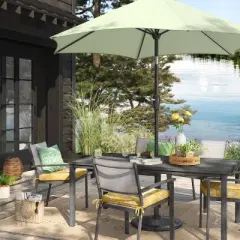 7'x10' Cactus Silk Pattern Outdoor Rug Tan - Threshold&trade;