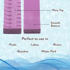 VOS Liberty Foam Pool Wavy Noodle, Premium & Big, Super Soft Pool Noodle for Swimming and Floating