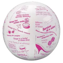 S&S Worldwide Women's Toss N Talk-About Ball 24in