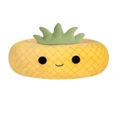 Squishmallows Maui The Pineapple Cat and Dog Bolster Bed - Yellow