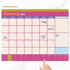 TF Publishing 22.5"x17.5" 2026 Sherbet Large Desk Pad Monthly Blotter Calendar
