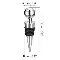 Unique Bargains Reusable ABS Rubber Sealing Wine Stopper for Beer Glass Bottles