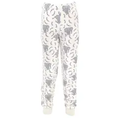 Touched by Nature Toddler and Kids Girl Organic Cotton Tight-Fit Pajama Set, Pink Elephant