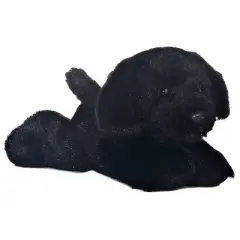 Aurora Mini Flopsie 8" Blackie Black Labrador Black Stuffed Animal