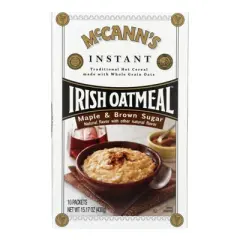 McCann's Maple & Brown Sugar Instant Irish Oatmeal - Case of 12/15.17 oz