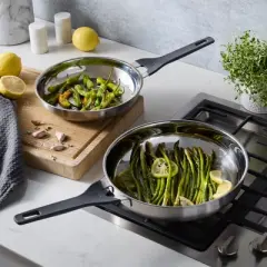 ZWILLING Simplify 2-pc Stainless Steel 9.5-in & 11-in Fry Pan Set