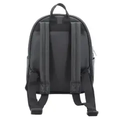 Accessory Innovations Wednesday Nevermore Uniform Vegan Leather Cosplay Mini Backpack Purse, 10.5 Inch, Black