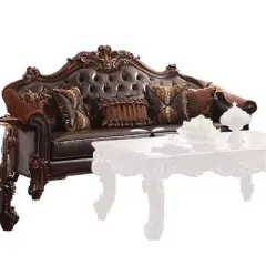 96" Vendome PU Sofa Cherry - Acme Furniture
