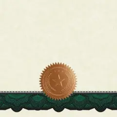 Great Papers Cambridge Certificates 8.5" x 11" Beige/Green 10/Pack (2020006)