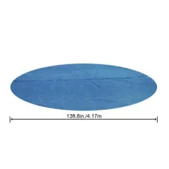 Bestway Flowclear Round Above Ground Solar Pool Cover Only for Pool Water Maintenance of Swimming Pools