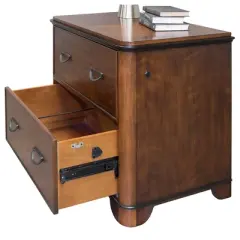 Kensington Wood File with Locking Legal/Letter File Drawer Fully Assembled Brown - Martin Furniture