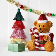 Christmas Tinsel Teddy Bear - Wondershop&trade;