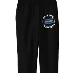 Blockbuster Be Kind, Rewind Junior's Black Sweat Pants-XL
