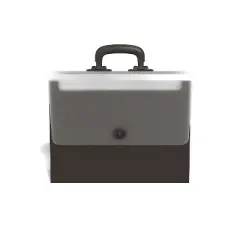 HITOUCH BUSINESS SERVICES Office Pro Accordion File 26-Pocket Letter Size Black TR51836/51836