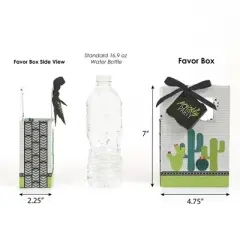 Big Dot of Happiness Prickly Cactus Party - Fiesta Party Favor Boxes - Set of 12