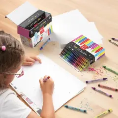 Arteza Kids Wax Crayons, 72 Pieces - 2 Pack