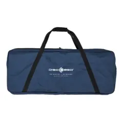 Disc-O-Bed XL Outdoor Modular 1 Person Single Camping Cot Portable Bed with 2 Height Options for Adults, Sleep Solution for Tents, Navy