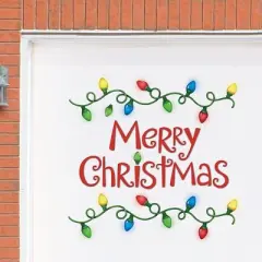 Collections Etc Holiday Merry Christmas String Lights Garage Magnet