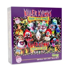 Toynk Killer Klowns From Outer Space Kollage B 1000-Piece Jigsaw Puzzle For Adults | 27.5 x 19.75 Inches