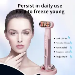 9 Colors Face & Neck Red Light Wand, Red Light Therapy Wand at Home for Face Lift, Firm, Smooth, Skin Care Massage Tools