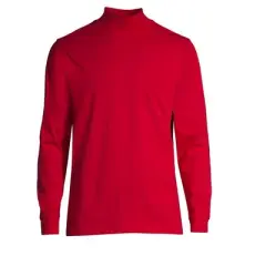 Lands' End Men's Super-T Mock Turtleneck