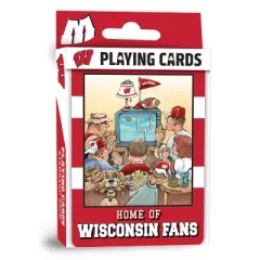 MasterPieces Officially Licensed NCAA Wisconsin Badgers Fan Deck Playing Cards - 54 Card Deck
