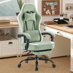 SEVOBAL Office Chair Desk Chair Computer Chair Office Chairs with Lumbar Support Swivel Rolling Easy Assembly Home Gift, Green, 25.2"*25.4"*48.4"
