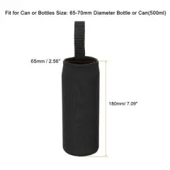 Unique Bargains Neoprene Non-Slip Insulator Carrier with Strap 17oz Water Bottle Sleeves 8 Pcs