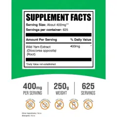 BulkSupplements Wild Yam Extract Powder