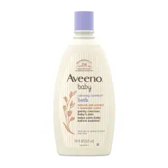 Aveeno Baby Nighttime Calming Comfort Bath, Body & Hair Wash - Lavender and Vanilla Scent - 18 fl oz