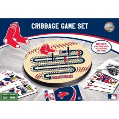 MasterPieces Officially Licensed  MLB Boston Red Sox Wooden Cribbage Game for Adults
