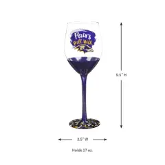 Evergreen Baltimore Ravens, 17oz Boxed Stemware