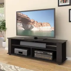 Flat Panel TV Stand for TVs up to 65" CorLiving Ravenwood Black