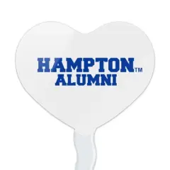 Hampton University Pirates Alumn Heart Love Cupcake Picks Toppers Decoration Set of 6