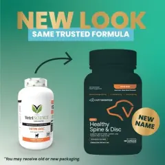 VetriScience Healthy Spine & Disc Capsule for Dogs, 180 Count Bottle