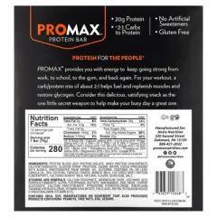 NuGo Nutrition ProMax Protein Bar, Cookies 'n Cream, 12 Bars, 2.64 oz (75 g) Each