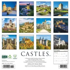 Willow Creek Press 2026 Castles Wall Calendar